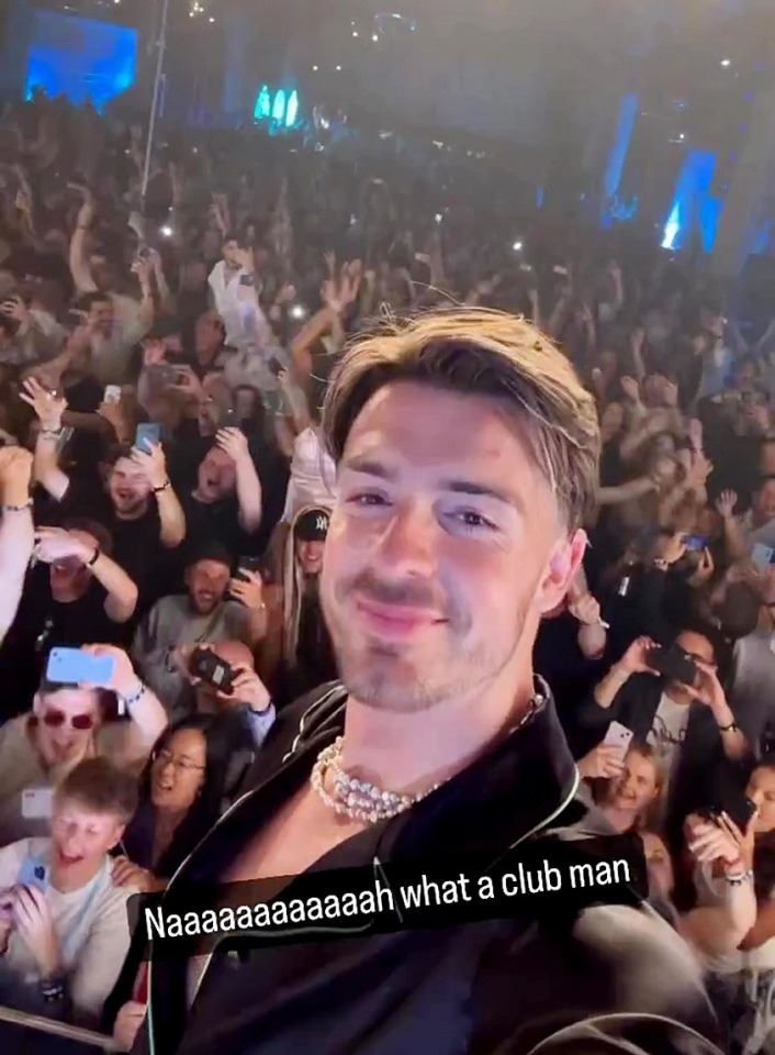 Inside Man City’s nightclub celebrations after bus parade as shattered Jack Grealish leads party on stage