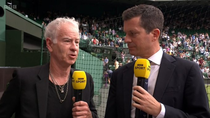 Clare Balding apologises for potty-mouth John McEnroe live on BBC with Wimbledon legend left baffled