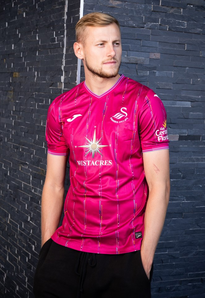 Swansea’s Harry Darling reveals cancer hell after losing his beloved aunt as club unveil pink kit to raise research cash