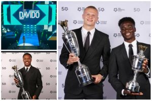 Davido, Bukayo Saka, Akpom Shine In 2023 PFA Award [See List Of Winners]