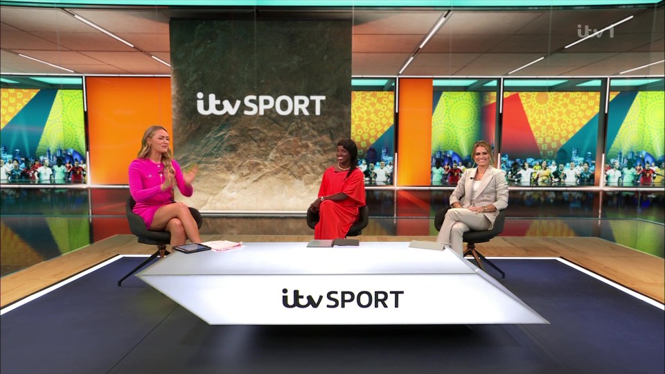 Laura Woods leaves fans stunned with bold outfit for ITV coverage of Women’s World Cup final as they call her ‘gorgeous’