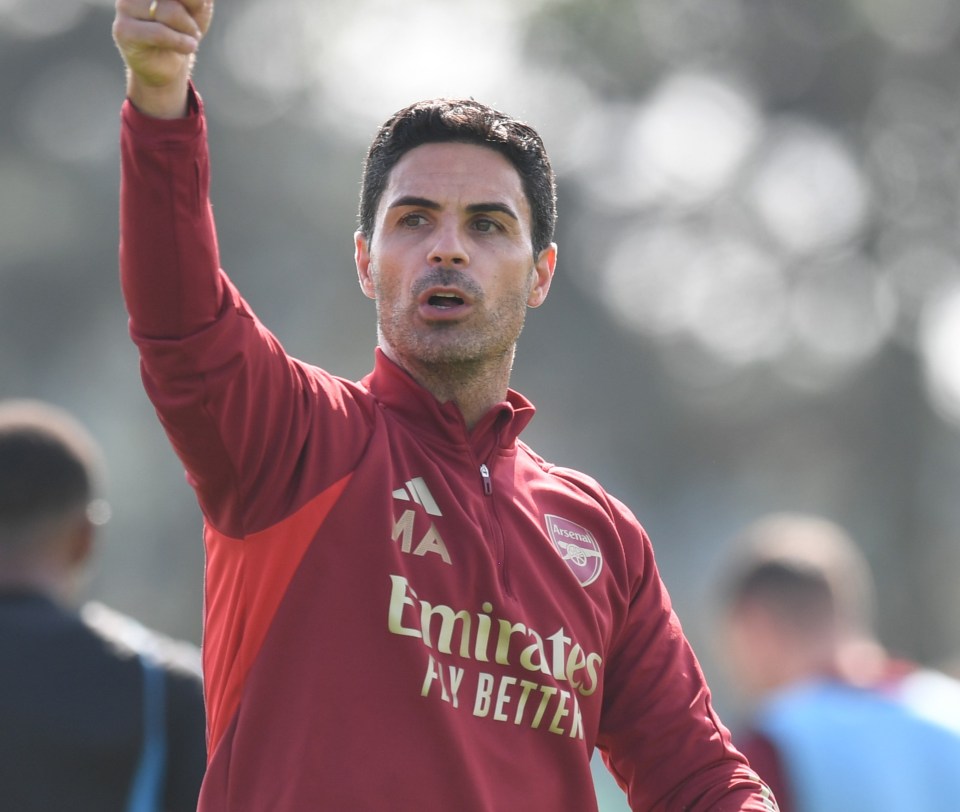 Mikel Arteta reveals he had to PLAY in Arsenal training this week amid injury crisis and even did a ‘few slide tackles’