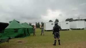 German Govt Donates Mobile Barracks To Nigeria Police (Photos)