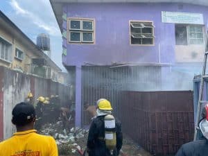 Fire Guts Popular Lagos Hotel (Video)