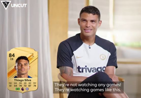 Chelsea star Thiago Silva loses it after finding out EA FC 24 rating and claims game-makers ‘aren’t watching football’