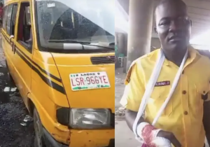 Commotion As Danfo Driver Stabs LASTMA Officer