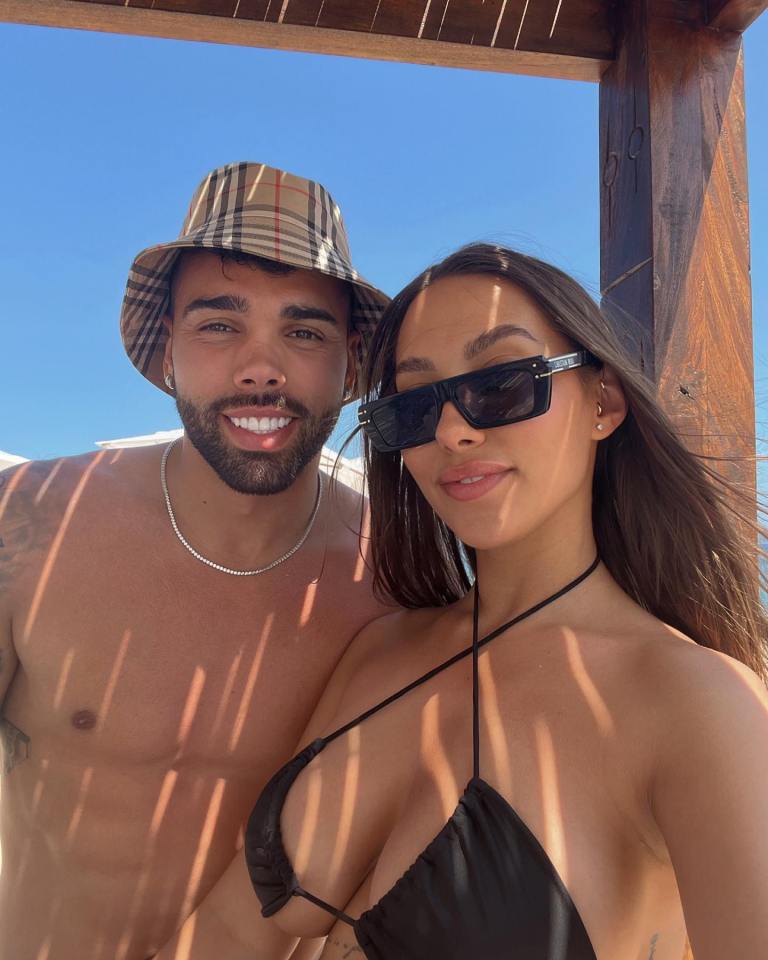 Arsenal star David Raya’s stunning Wag shows off major underboob in barely-there bikini as fans simply say ‘wow’