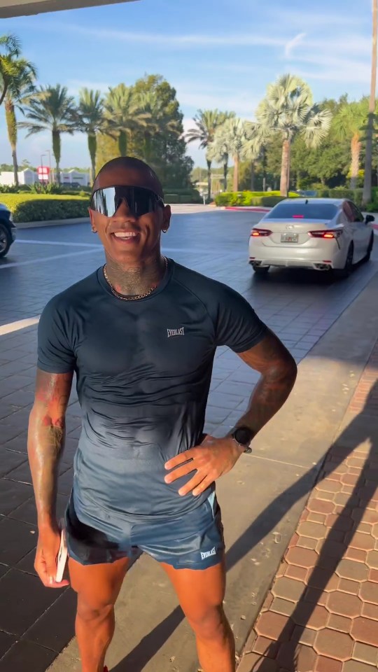 Watch Conor Benn ring out PINTS of sweat from T-shirt after going for pre-fight run ahead of Rodolfo Orozco bout