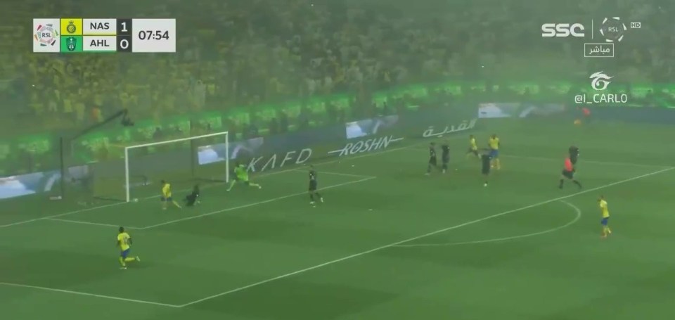 Cristiano Ronaldo misses an absolute sitter from two yards out in Saudi Pro League as fans say ‘how on earth’