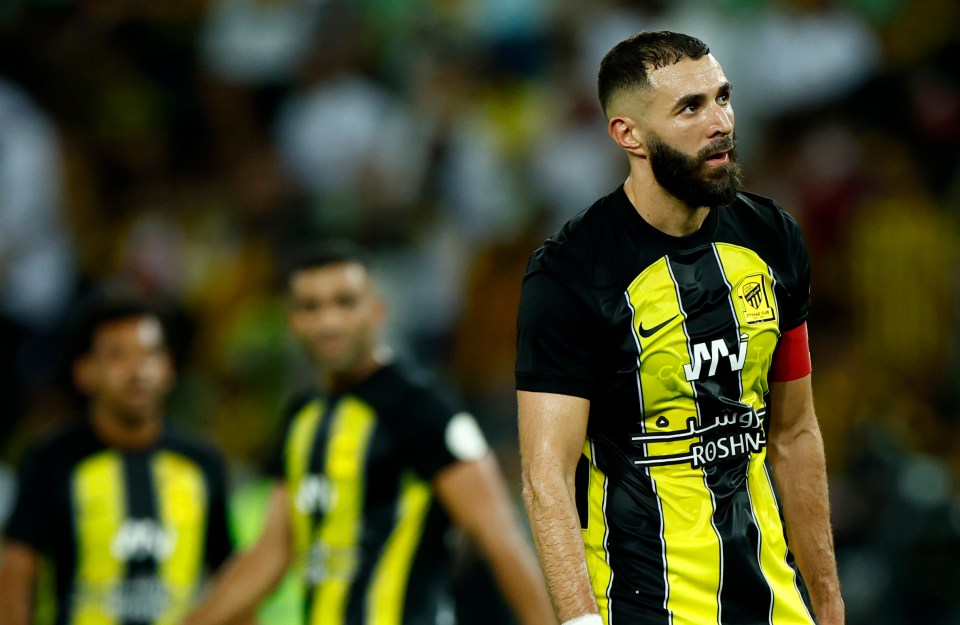 Watch Karim Benzema take hilarious tumble when through on goal before helping Al-Ittihad to narrow win