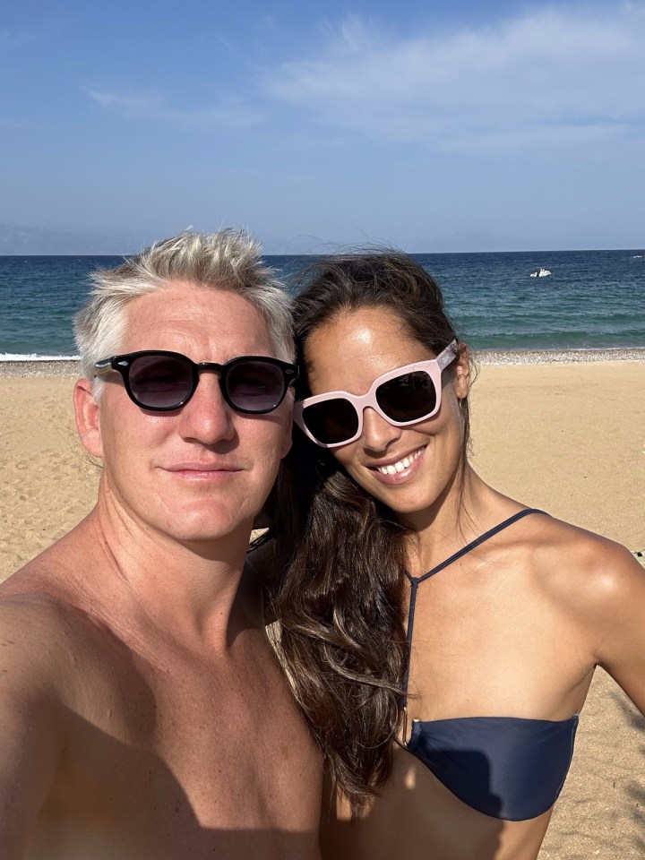 Former tennis star Ana Ivanovic joins no bra club and shows off toned abs on holiday with Man Utd cult hero husband