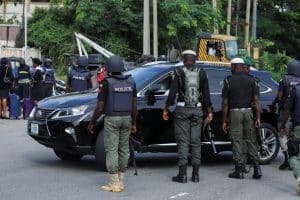 Moment Police Fired Teargas, Water Cannon At Protesters Inside Rivers Assembly Complex (Video)