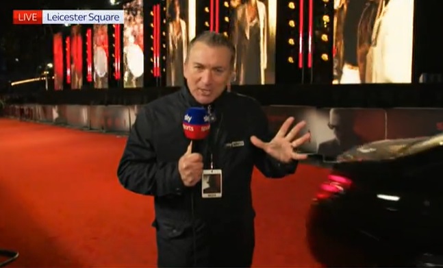 Sky Sports presenter narrowly avoids being hit by car on red carpet live on TV as studio hosts warn ‘watch yourself’