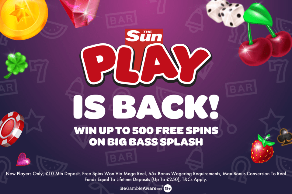 The Sun Play is BACK! Sign up now for the chance to win 500 free spins and more amazing prizes