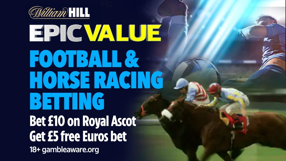 Bet £10 on Royal Ascot today & Get £5 free bet builder for Euro 2024 with William Hill