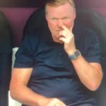 Watch Holland manager Ronald Koeman appear to do disgusting act on live TV during Euro 2024 opener