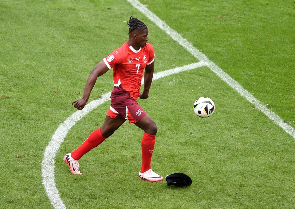 Switzerland’s Breel Embolo suffers wardrobe malfunction while SCORING with Euro 2024 fans convinced he ‘lost his pants’