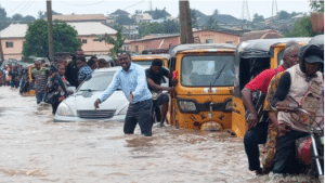 Concerns As Flood Submerge Abuja Trademore Estate