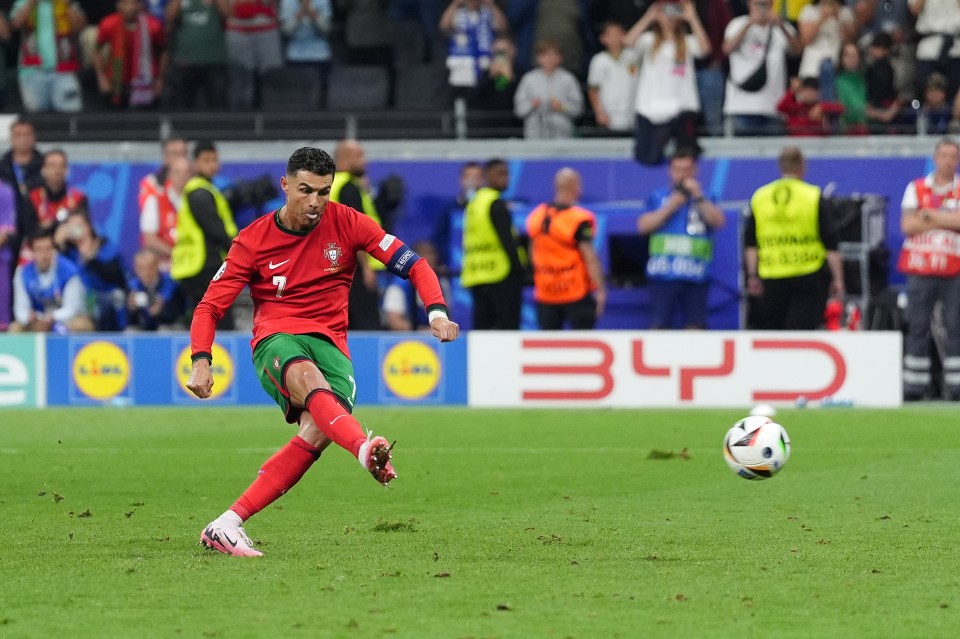 Portugal 0 Slovenia 0 (3-0 on pens): Cristiano Ronaldo in tears after penalty miss but gets redemption in shootout win