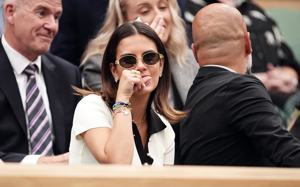 Premier League manager’s glamorous daughter steals the show at Wimbledon as she stuns in Royal Box