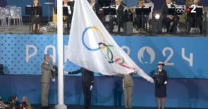 Paris 2024 Olympics in major opening ceremony blunder as they raise the iconic flag UPSIDE DOWN
