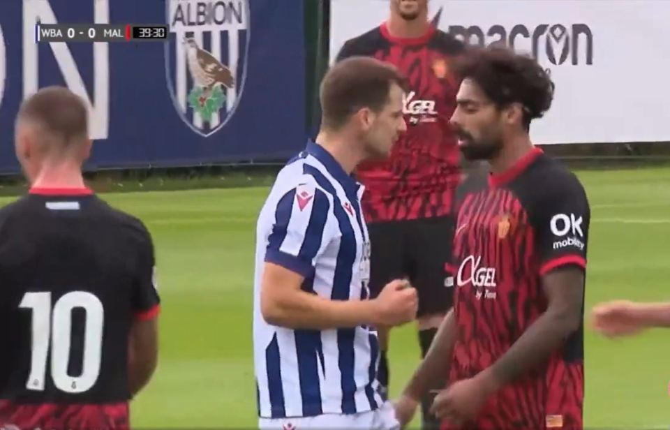 West Brom friendly descends into chaos as star trades punches with Mallorca ace in fierce brawl