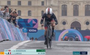 Team GB win second Paris Olympics medal as Anna Henderson survives rain-soaked chaos in cycling time trial