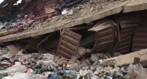 JUST IN: Three Die As Another Building Collapses In Lagos