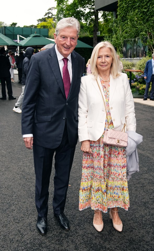 Roy Hodgson, 76, makes first public appearance since health scare as he joins Guardiola and Ennis in Wimbledon Royal Box