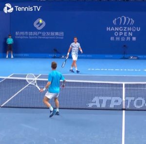 Fans ask ‘is that even legal?’ after outrageous trickshot winner leaves in moment of ‘next-level tennis magic’