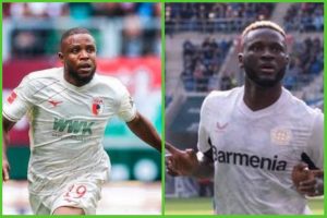 Super Eagles Duo Frank Onyeka, Victor Boniface Named In Bundesliga Team Of The Week