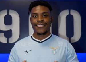 Fisayo Dele-Bashiru Reacts To His Debut Goal For Lazio In Europa League