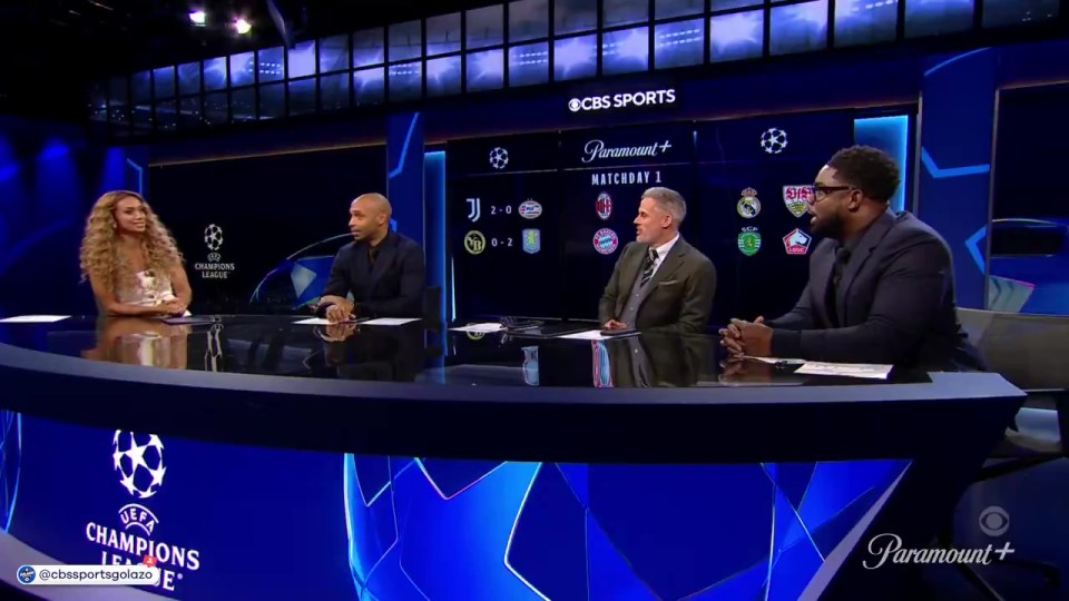 Jamie Carragher ‘absolutely cooks’ Micah Richards live on CBS Sports after cheeky Champions League jibe