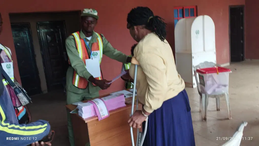 Edo election: Some persons with disabilities encounter difficulty locating polling units in Oredo