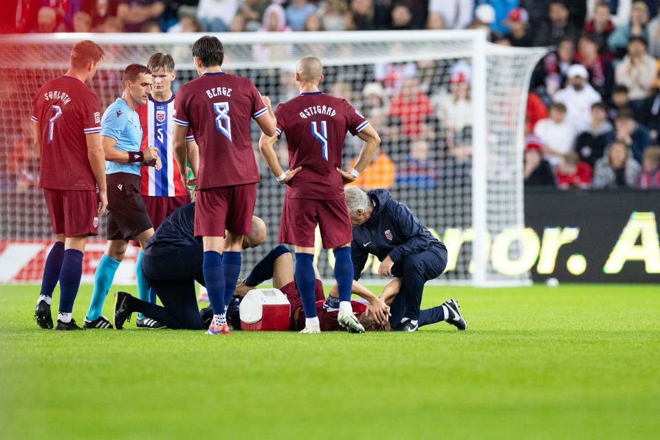 Austria star apologises to Martin Odegaard in 34-word message after leaving Arsenal ace in tears with ankle injury