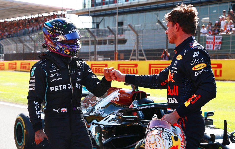 ‘Wow’ – Lewis Hamilton laughs at bizarre claim from F1 rival Max Verstappen as he says ‘I don’t really know what to say’