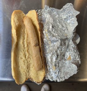 Fans say ‘the tinfoil looks more appetising’ as picture of £4.50 hotdog at EFL club goes viral for all the wrong reasons