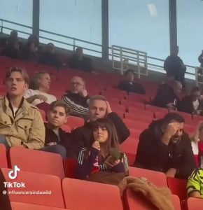 Arsenal fan spotted eating BROCCOLI at the Emirates as supporters say ‘game’s gone, utter woke nonsense’