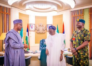 Tinubu Meets House Of Reps Speaker, Chief Of Defense Staff [Photos]