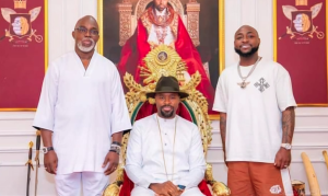 Is This Dressing Appropriate? – Patrick Doyle Questions Davido’s Choice Of Outfit During Visit To Olu Of Warri