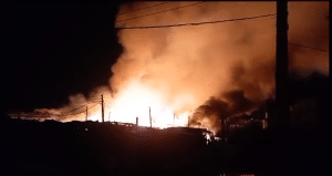 Another Local Government Secretariat Set Ablaze In Rivers State (Video)