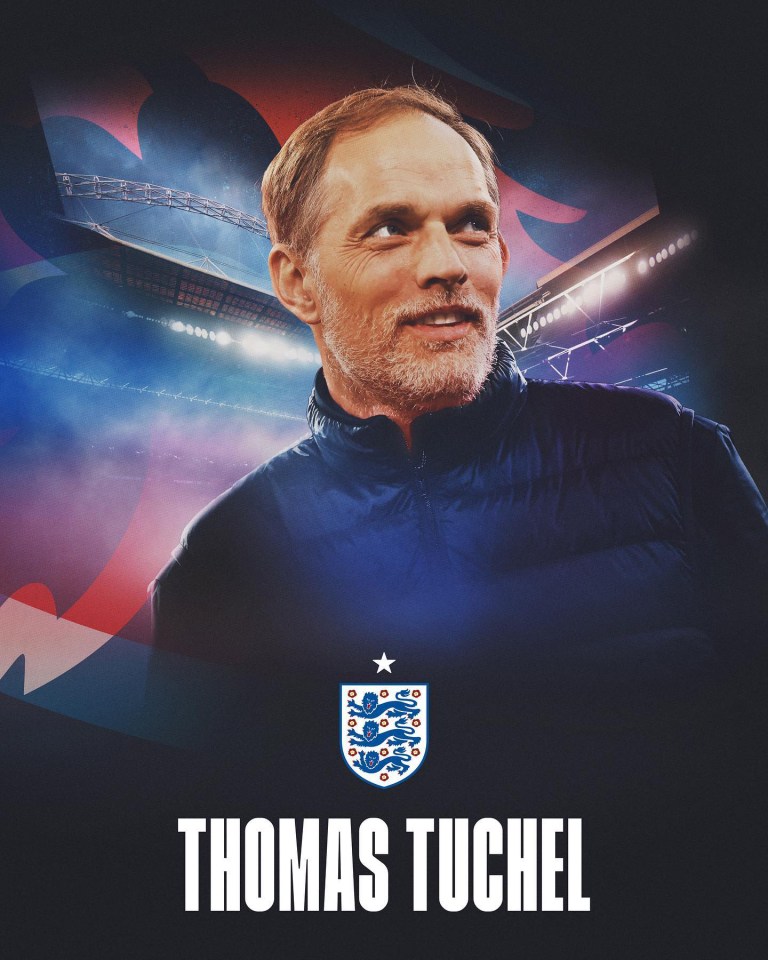 Who is part of Thomas Tuchel’s backroom staff for England?