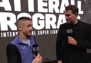 DAZN forced to apologise as boxer Reece Bellotti launches foul-mouthed tirade on live TV leaving Eddie Hearn squirming