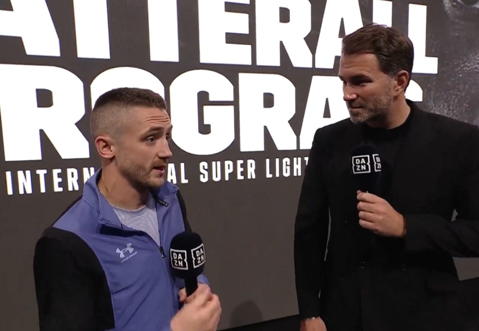 DAZN forced to apologise as boxer Reece Bellotti launches foul-mouthed tirade on live TV leaving Eddie Hearn squirming