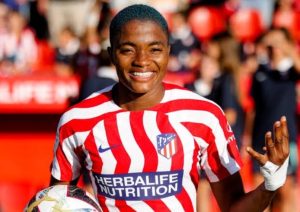 Super Falcons’ Rasheedat Ajibade Wins Player Of The Month In Spain