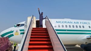 President Tinubu Departs Abuja For UK (Video)