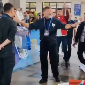 Watch security guard’s frustrated reaction after Novak Djokovic disobeys orders upon arrival at Shanghai Masters