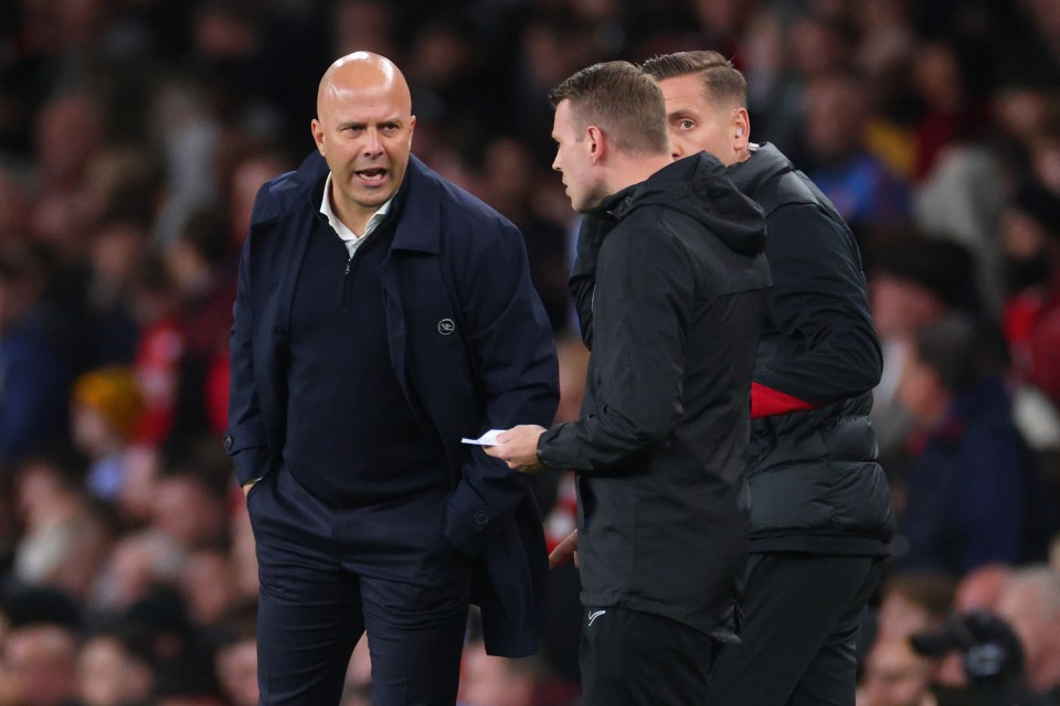 Arne Slot punished for X-rated blast about Arsenal… because fourth official thought he was talking to him