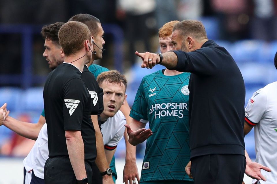 EFL manager facing FA probe after marching over to referee and squaring up to opposition player in moment of madness