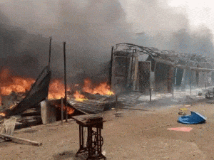 Fire Guts Popular Textile Market In Kano